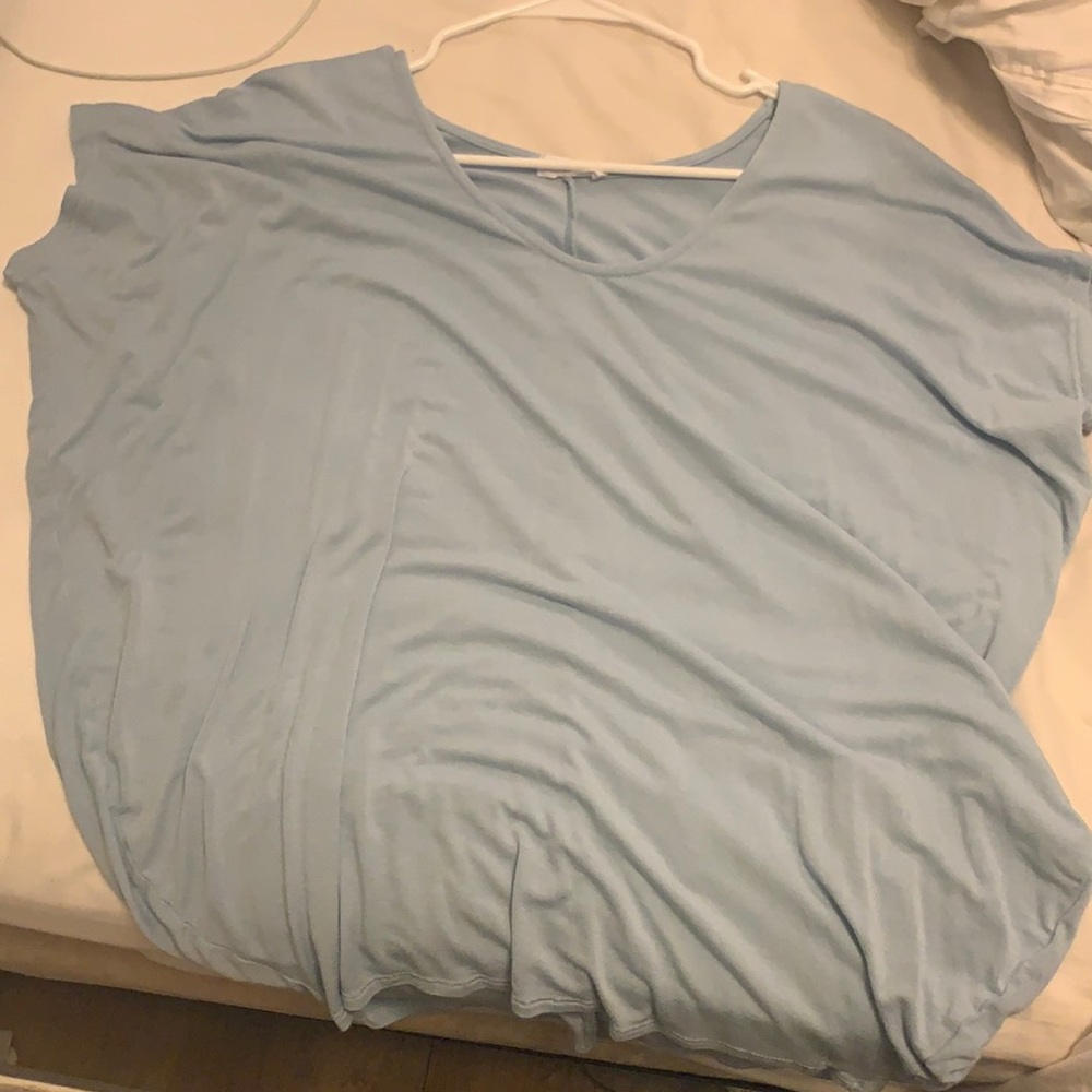 baby blue top